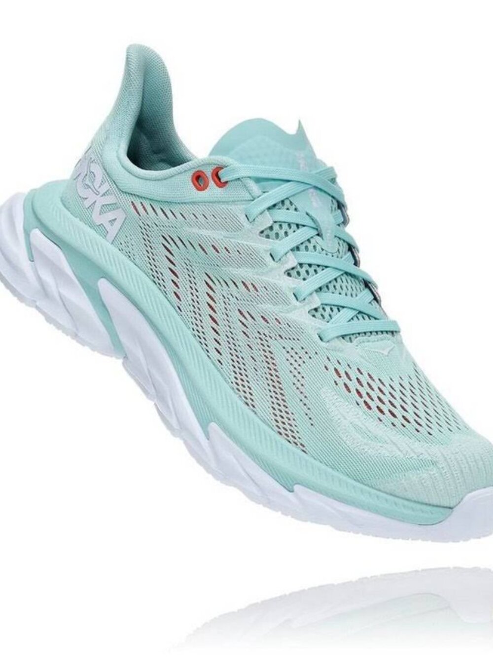 Hoka One One Clifton Edge Womens Shoes Green 1110511 EBWH Running Sneaker 8.5